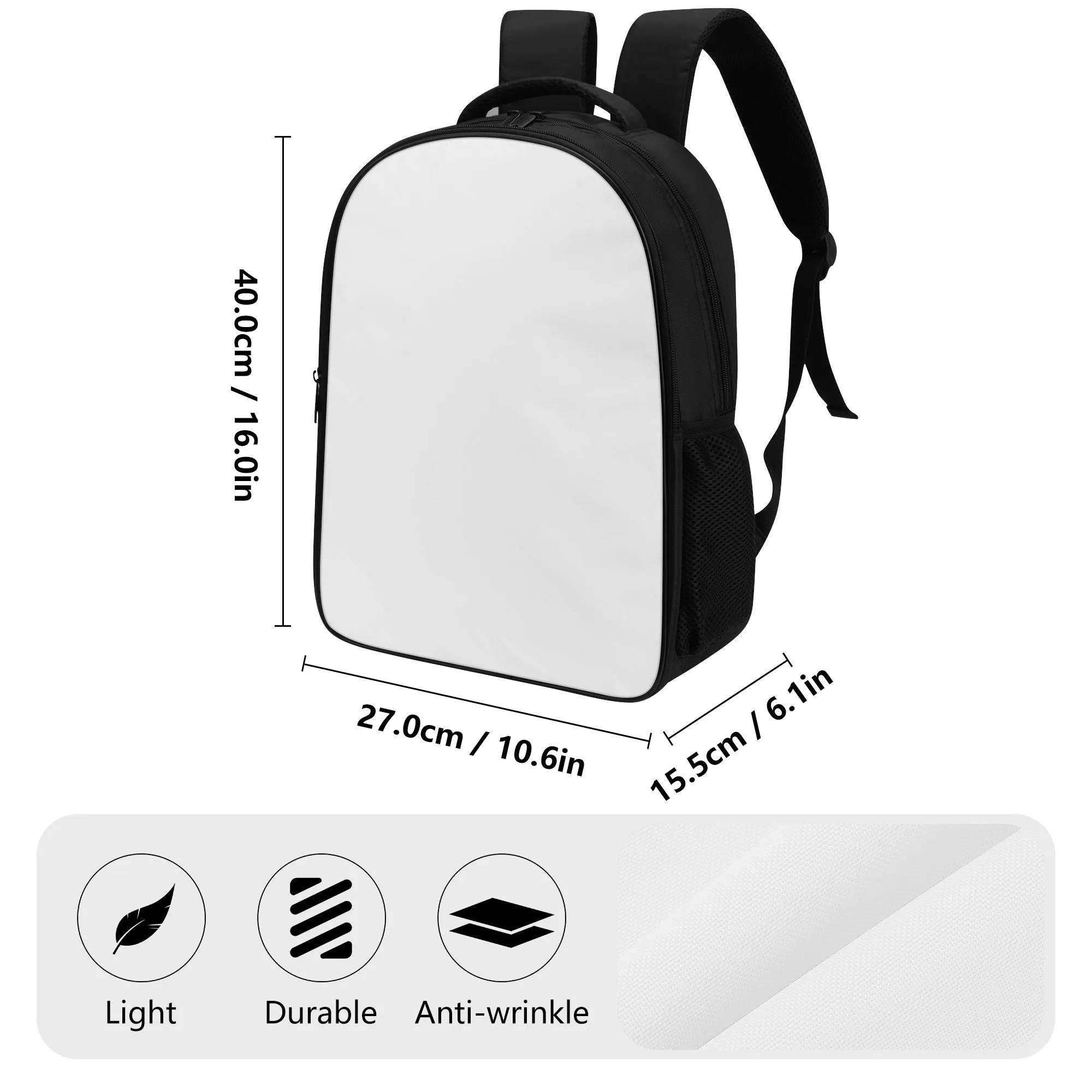 16 Inch Dual Compartment School Backpack