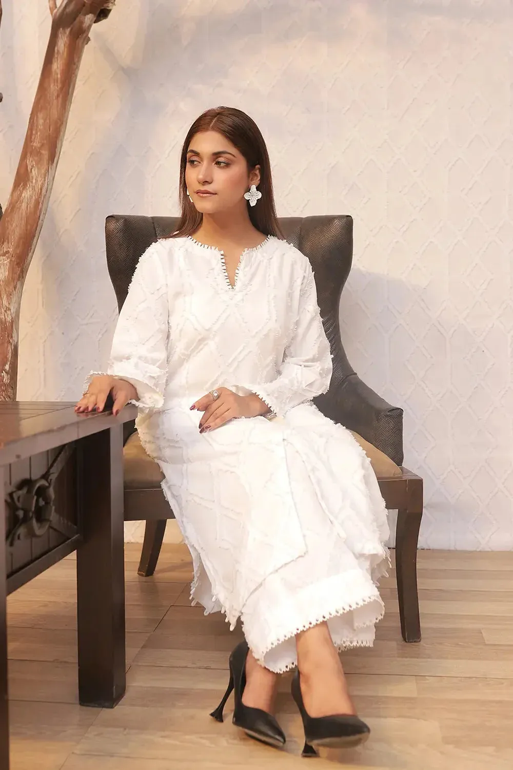 2PC Printed Stitched Cambric Suit KST-24056