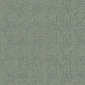 Abstract Geo Modern Wallpaper in Teal/Silver