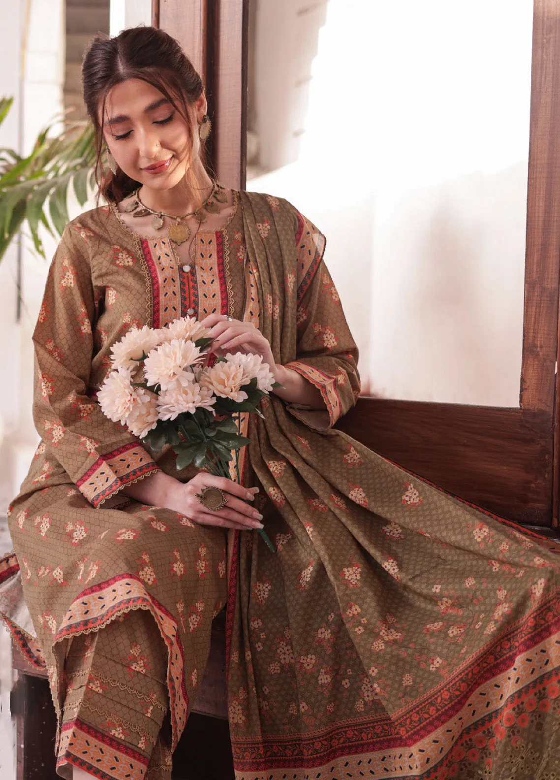 Andaaz By MTF Digital Printed Lawn 3 Piece Unstitched Suit MTF24ADPL-03