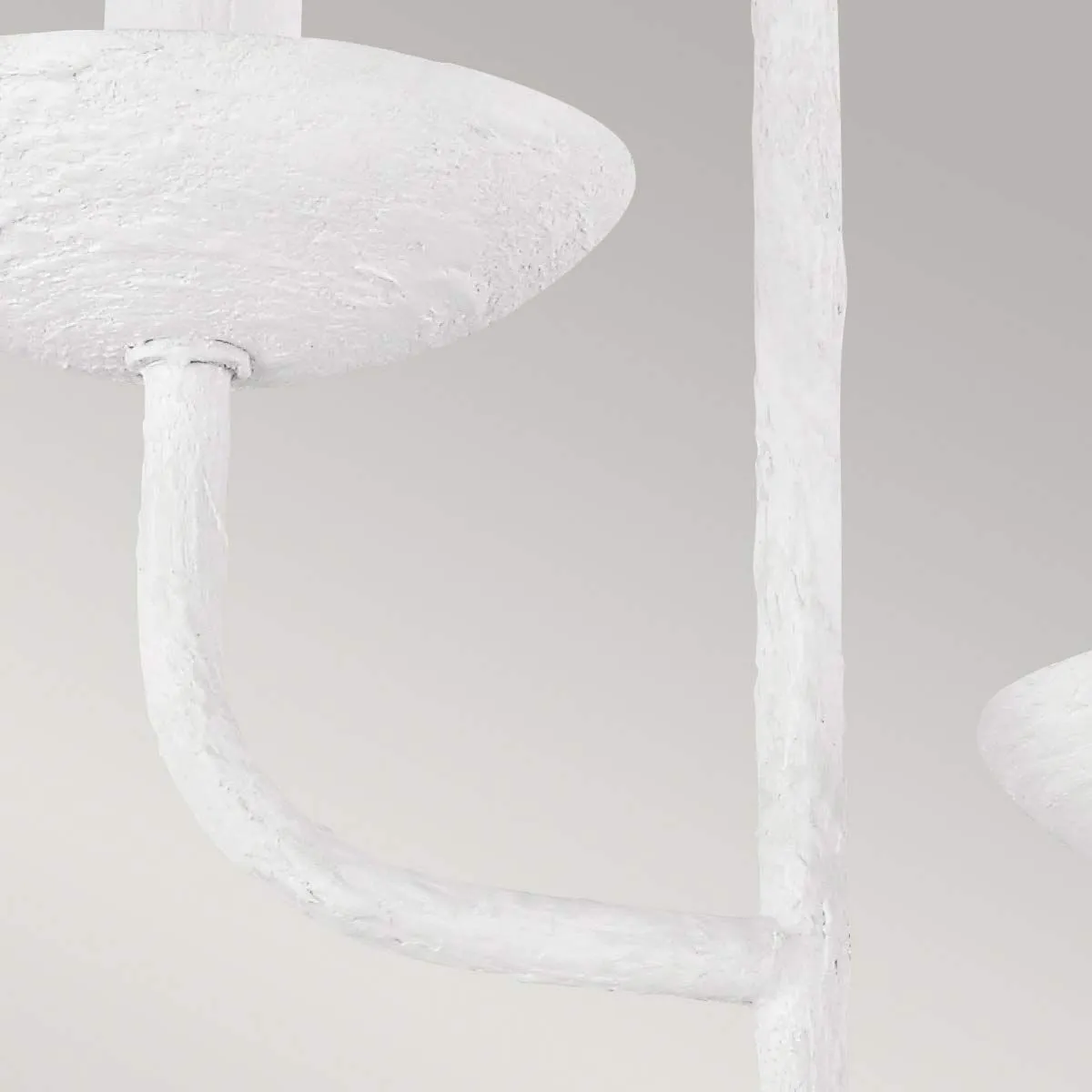 Annie 3 Light Wall Light - Textured Plaster White IP20 E14