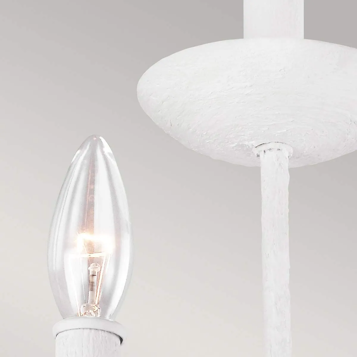 Annie 3 Light Wall Light - Textured Plaster White IP20 E14