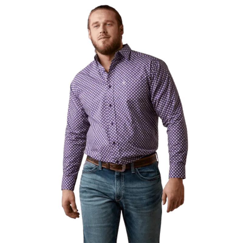 Ariat Men's Misael Floral Print Classic Fit Long Sleeve Button Down Western Shirt 10044985
