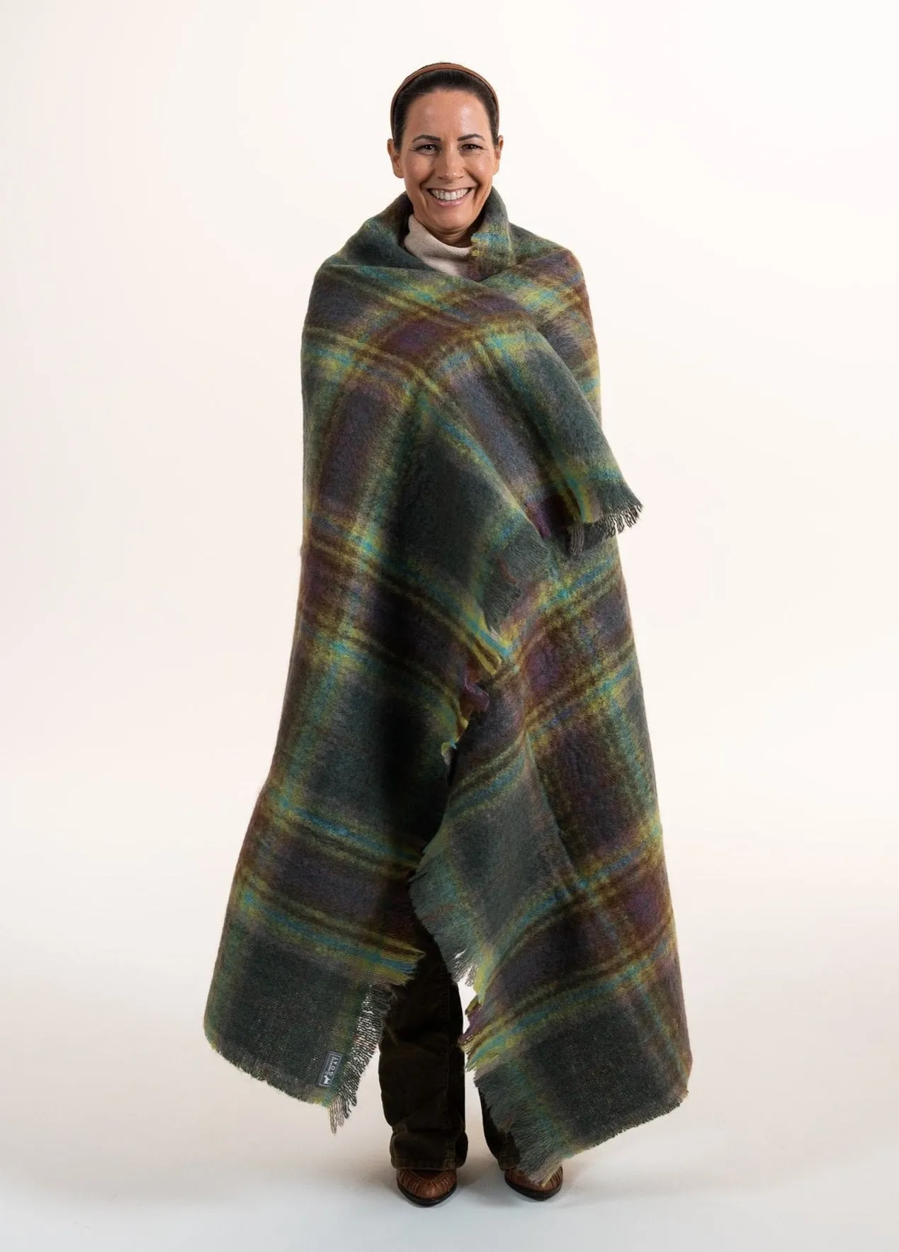 Aspiring Forest Mohair Throw