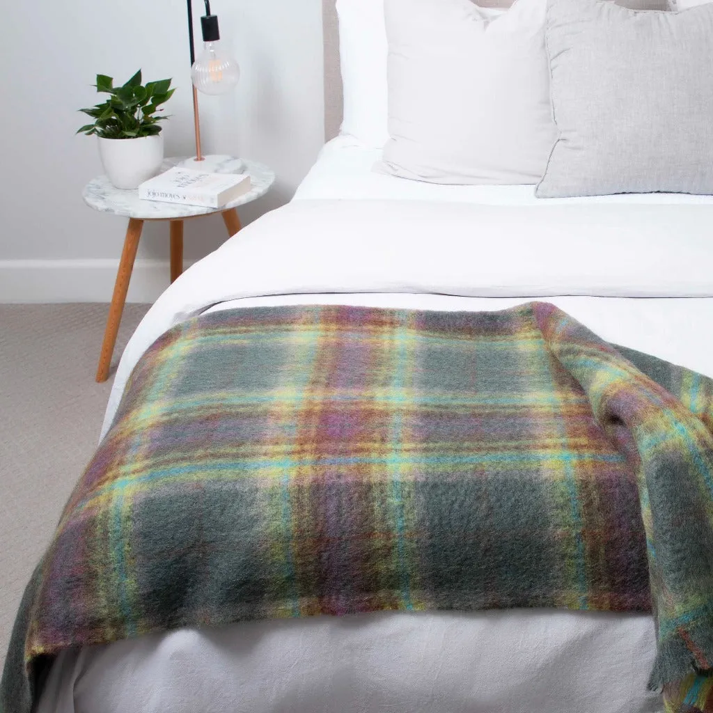 Aspiring Forest Mohair Throw