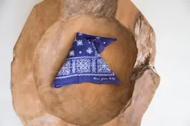 Banded Blue / Fast Color - Elephant Brand Bandana - Vintage Accessories
