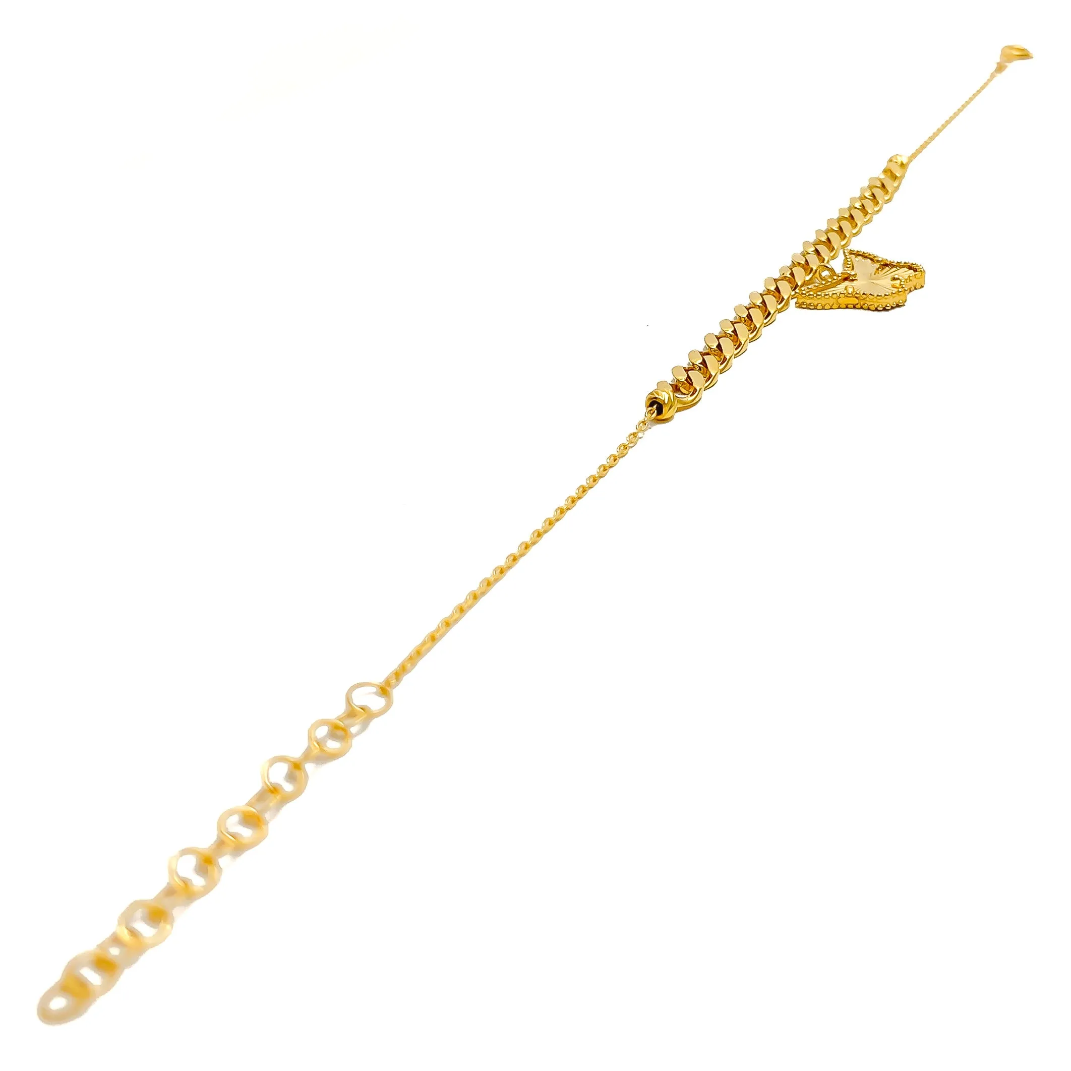 Beautiful Butterfly 21k Gold Bracelet