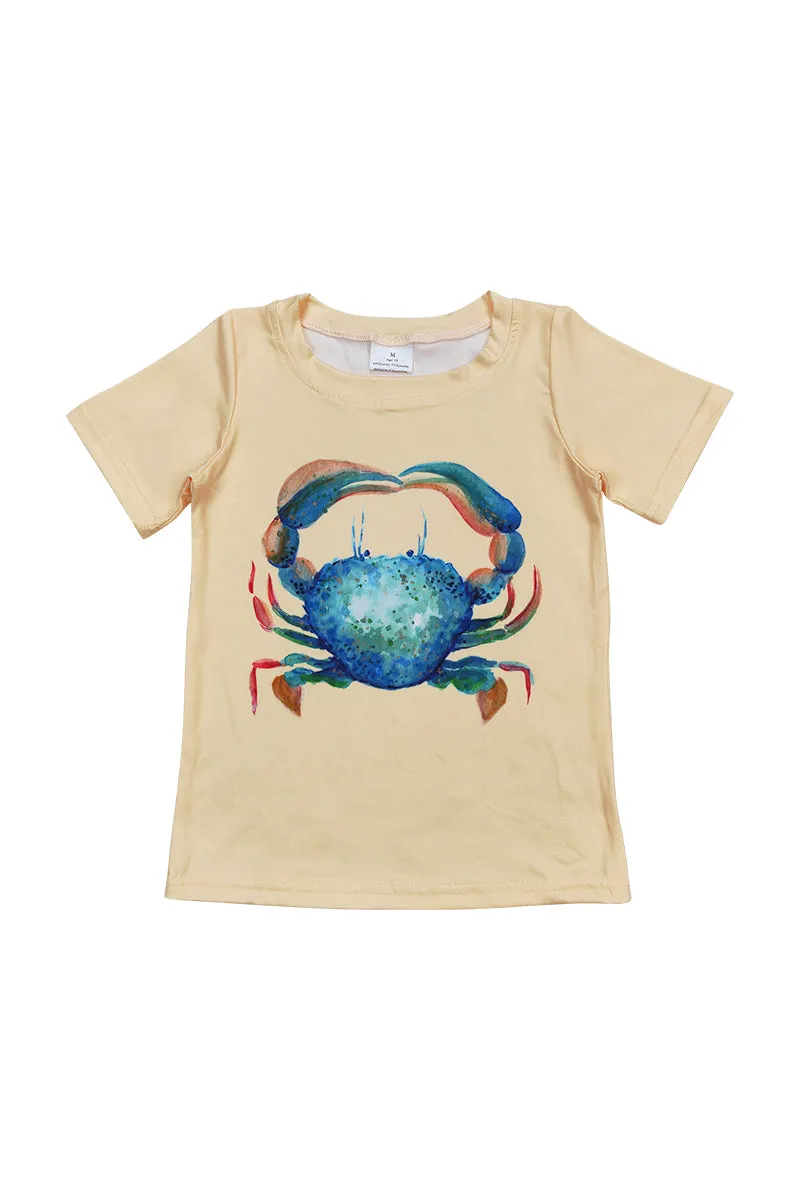 Beige crab boy top