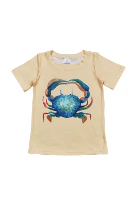 Beige crab boy top