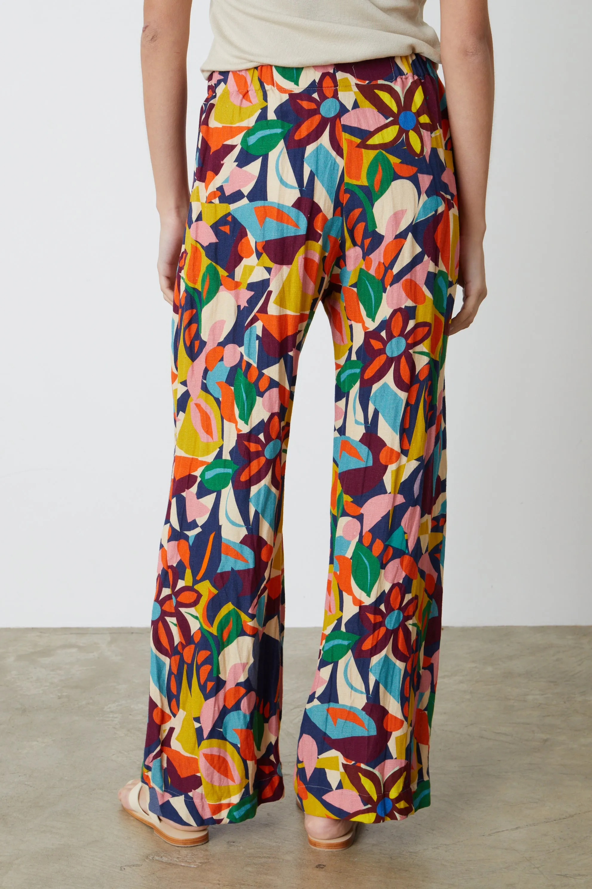 BETHANY PRINTED LINEN PANT