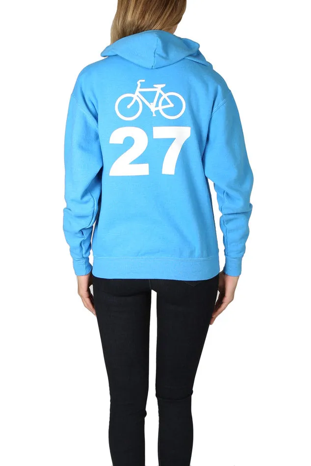 Bicycle 27 Hoodie Sky Blue
