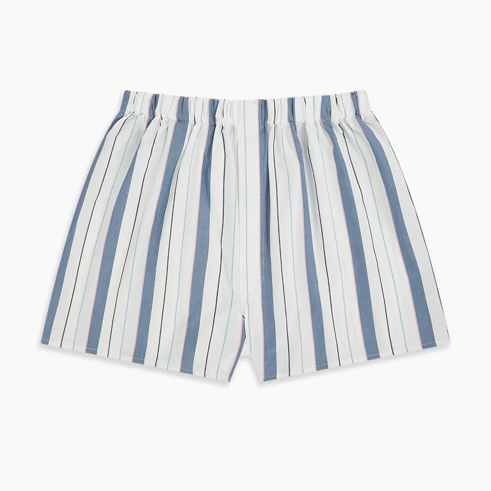 Blue Blazer Stripe Godfrey Boxer Shorts