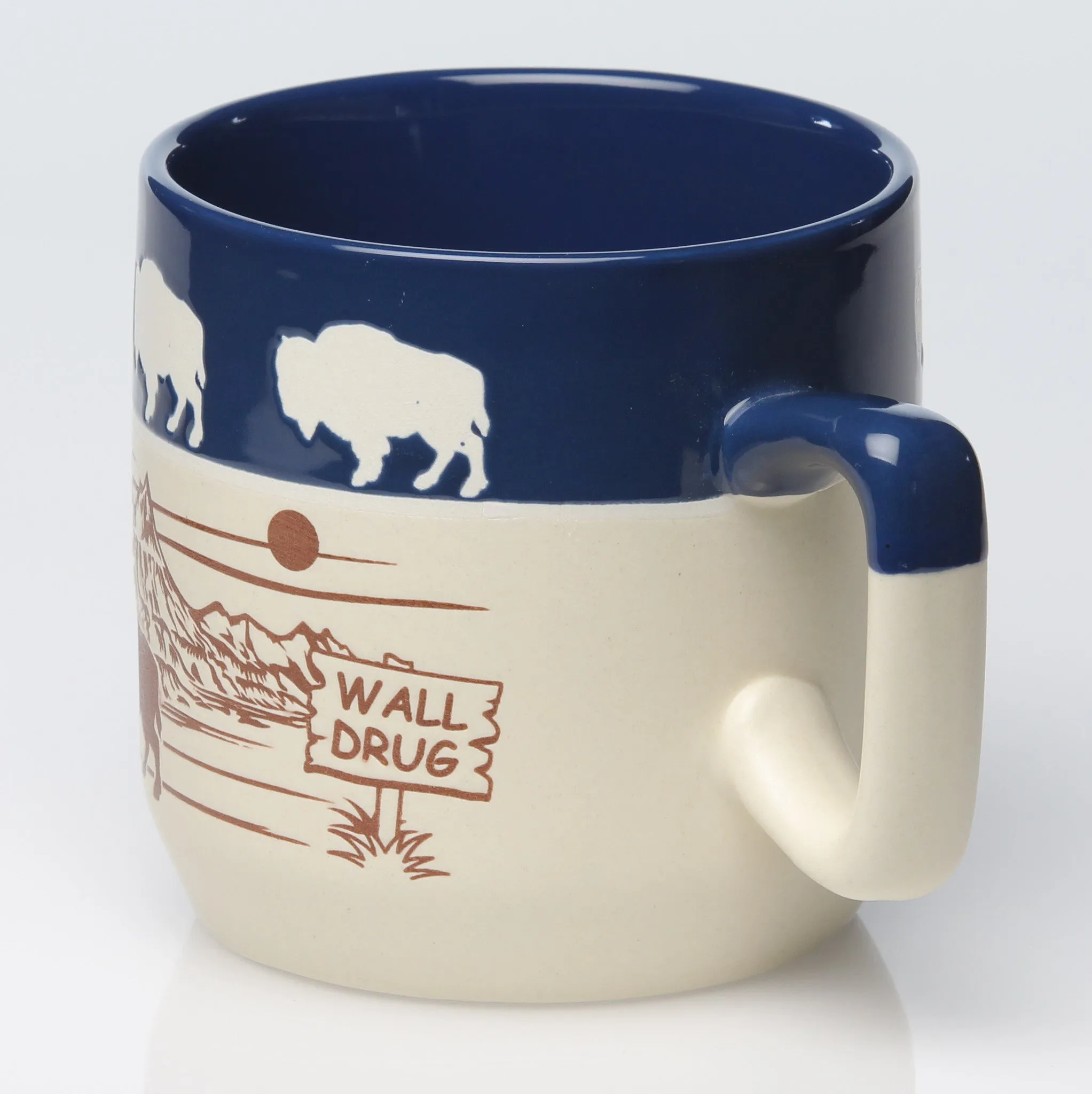 Buffalo Badlands Blue Rim Mug