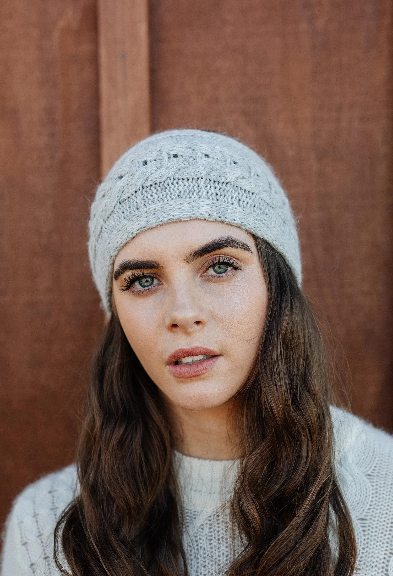 Cable Headband - Dove Grey