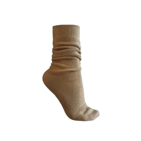 Camel cashmere socks