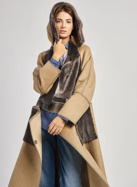 CAPPOTTO IN ANGORA E MONTONE