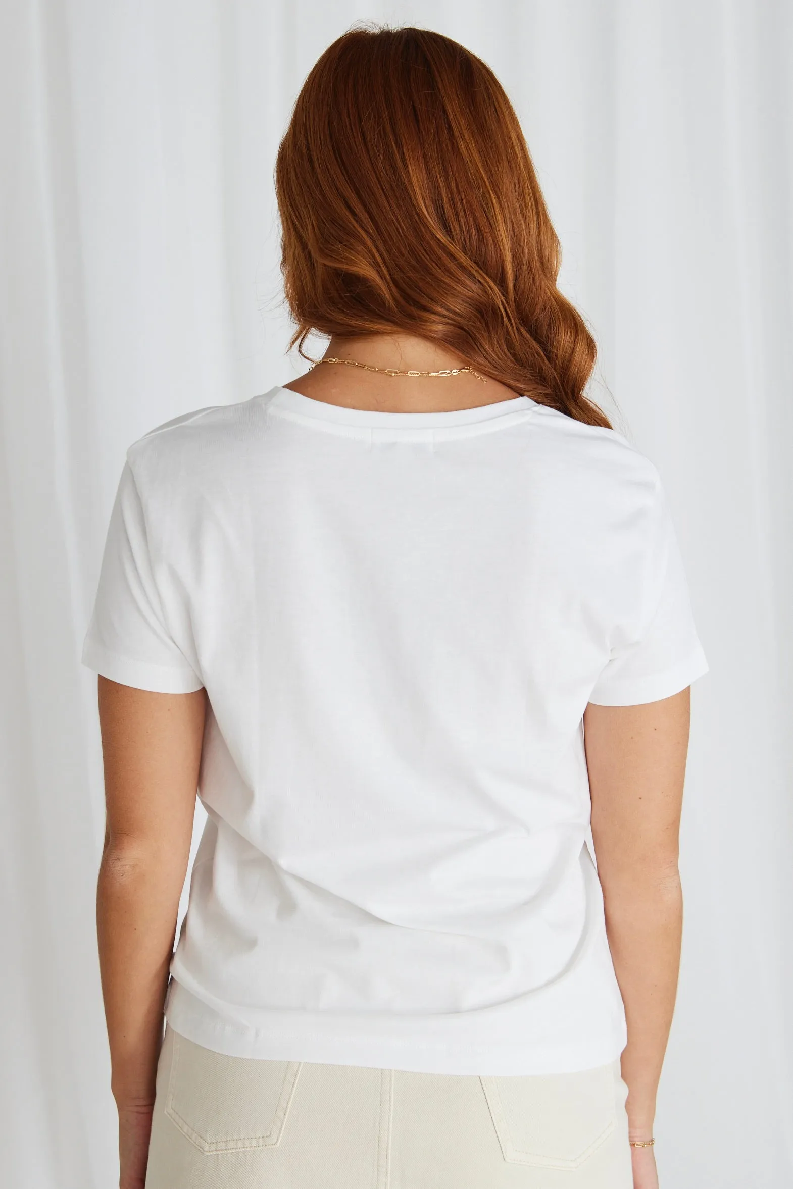 Chic White Classic Organic Tee