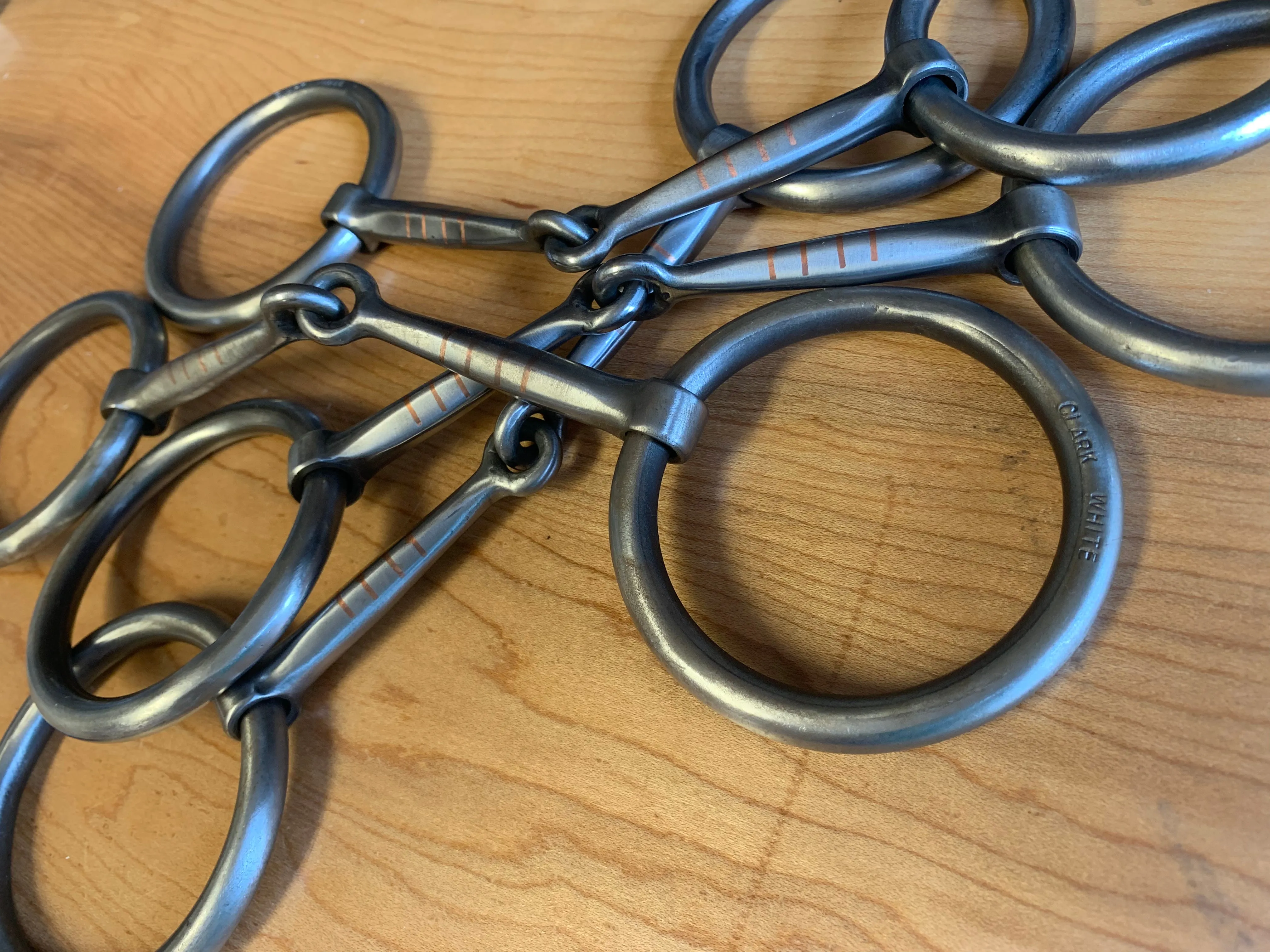 Clark White Fishback Snaffle