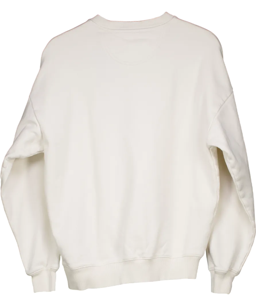 Cream Sublime Comporta Beach Club Embroidered Sweater UK M