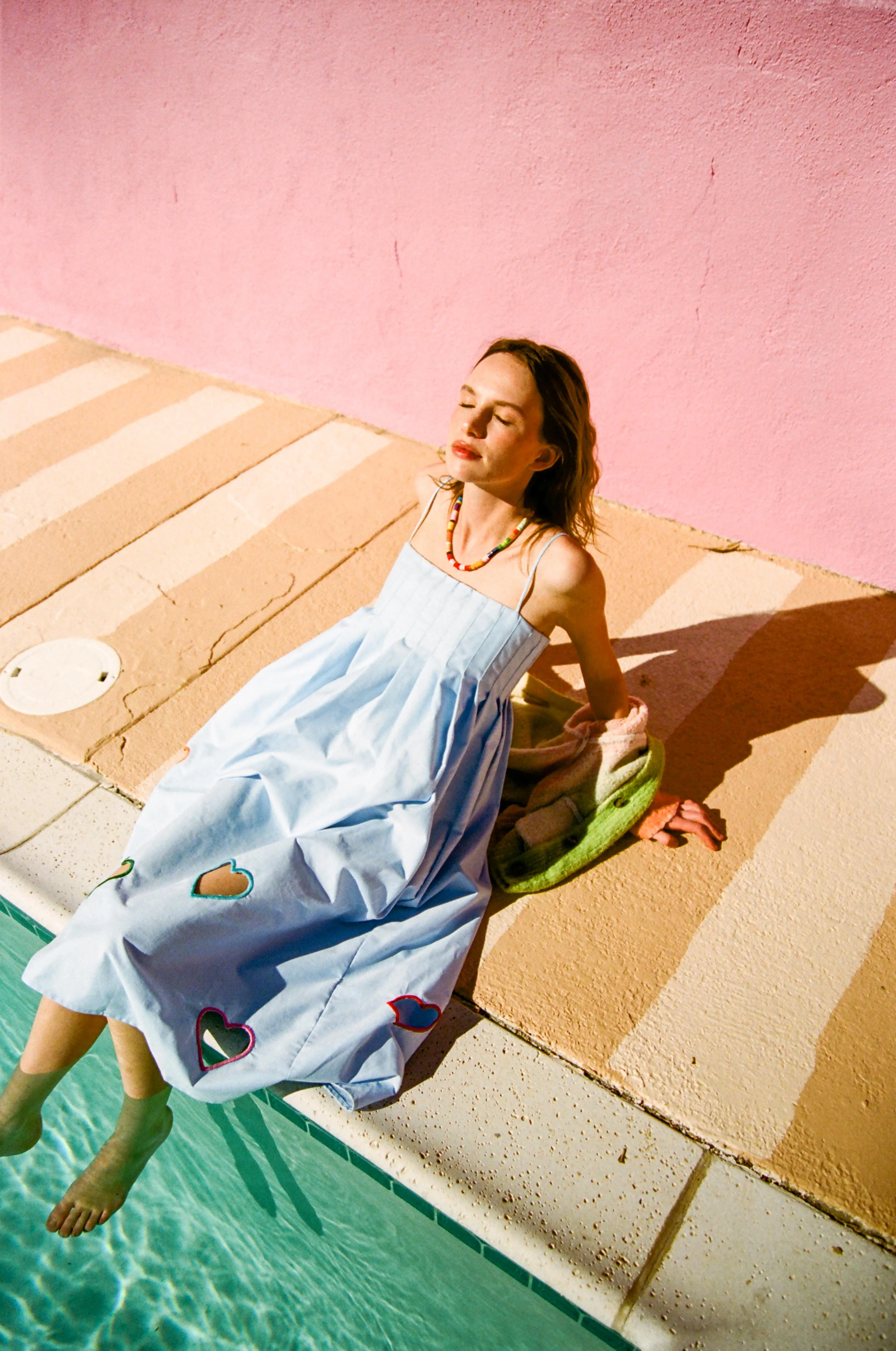 Cut-Out Heart Strap Dress