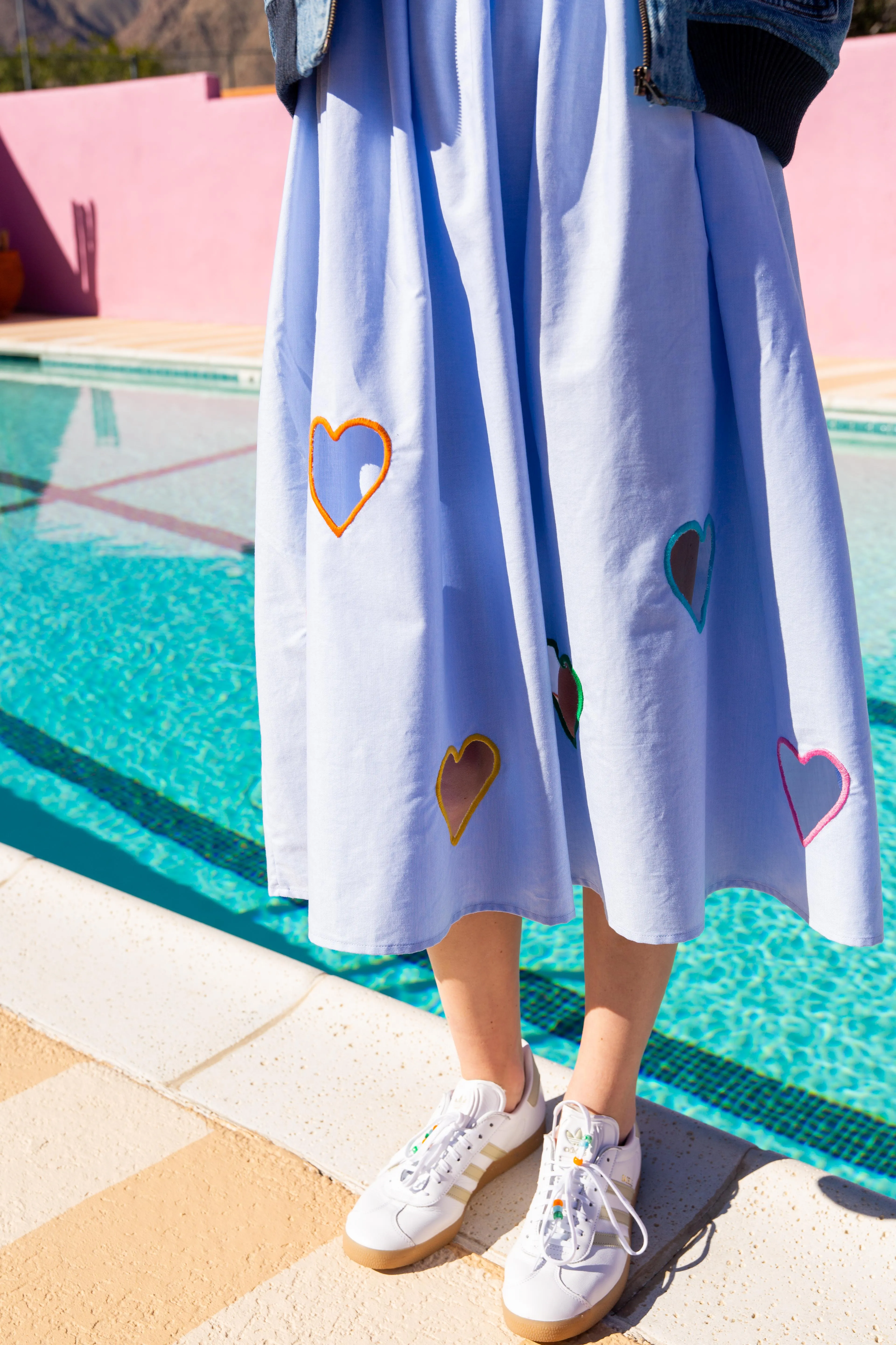 Cut-Out Heart Strap Dress