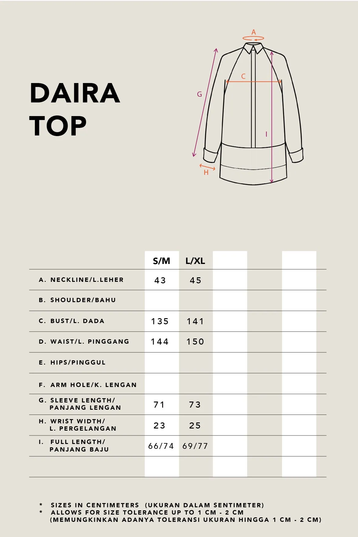 DAIRA EMBROIDERY TOP BEIGE