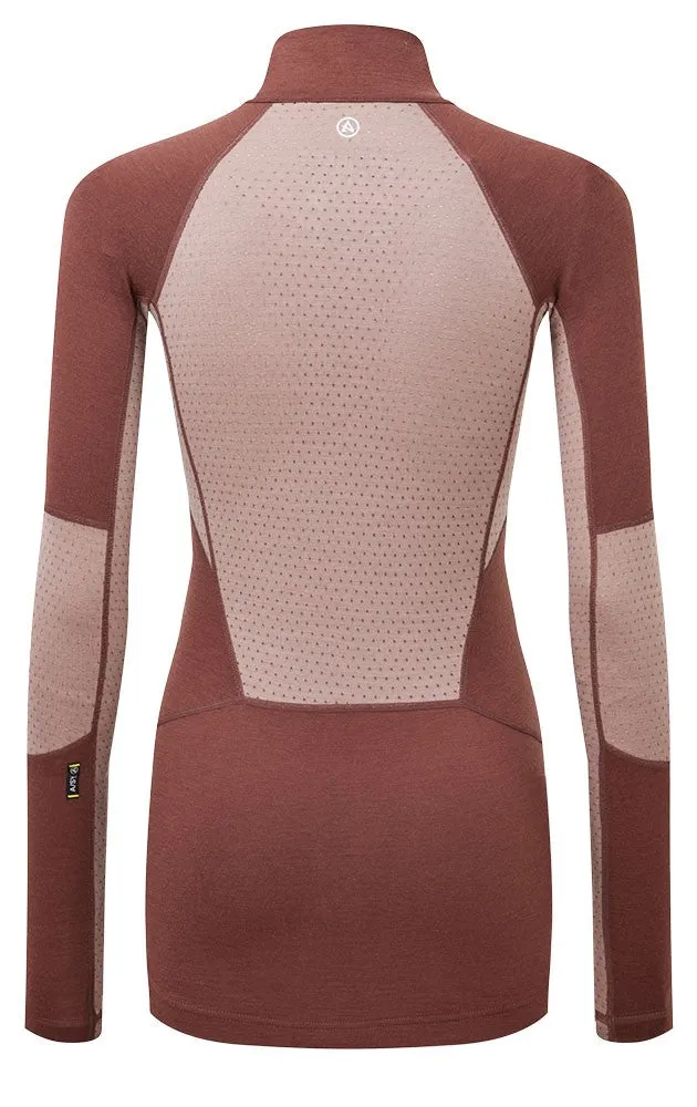 Darkhorse 185 Zoned 1/4 Zip Baselayer - Andorra/Twilight Mauve