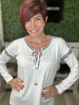Drawstring Tunic Sweater