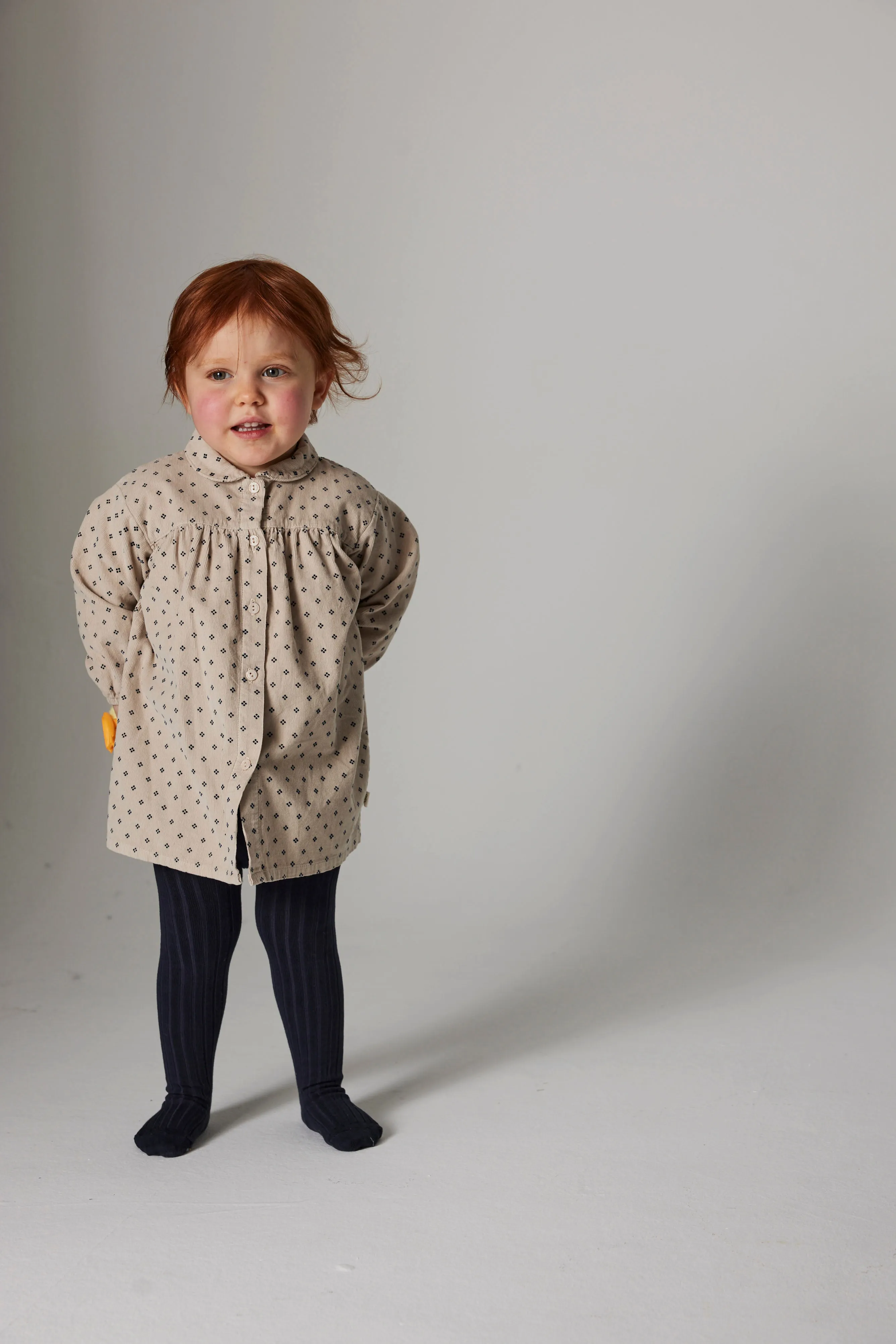 dress courdroy printed - stone