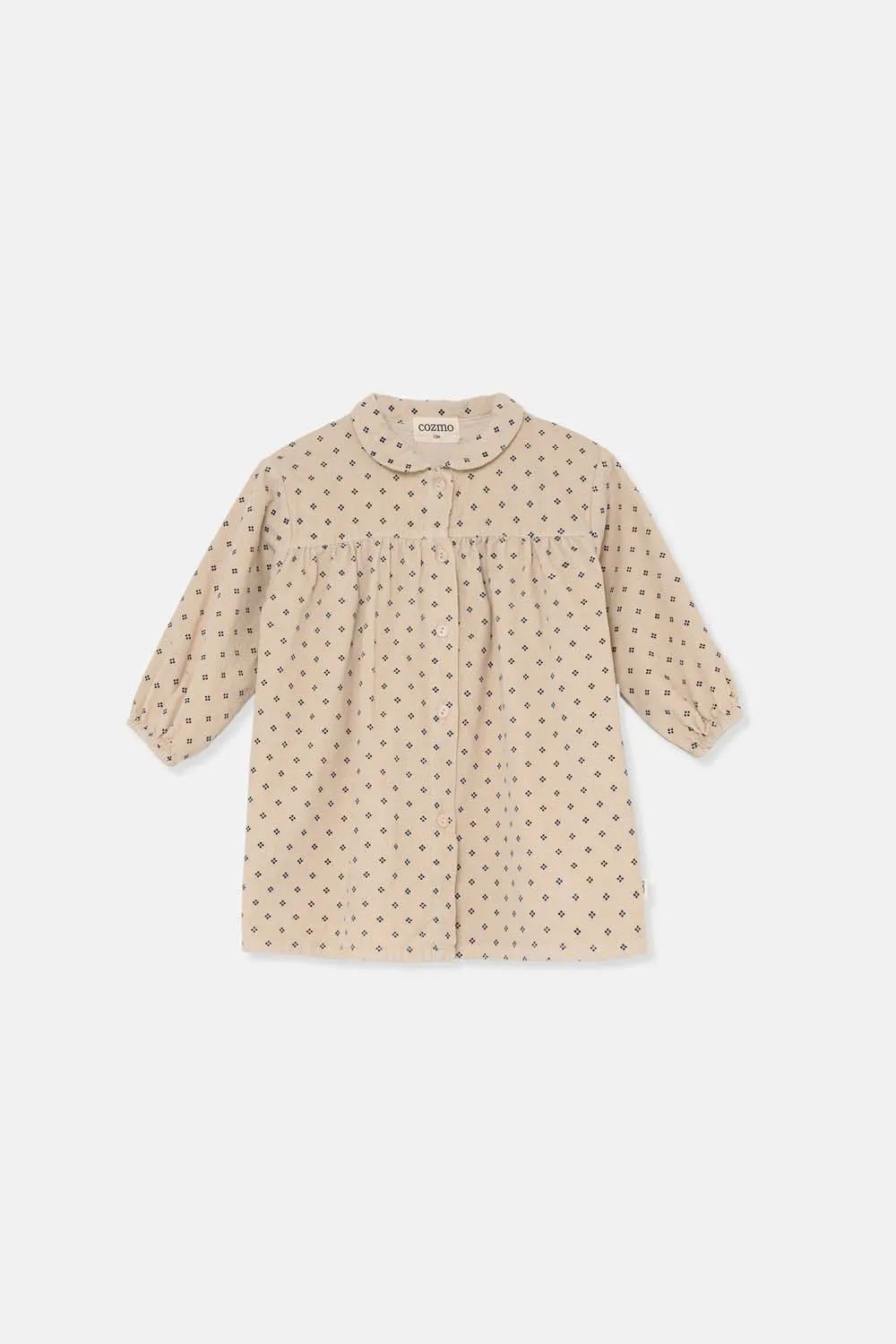 dress courdroy printed - stone