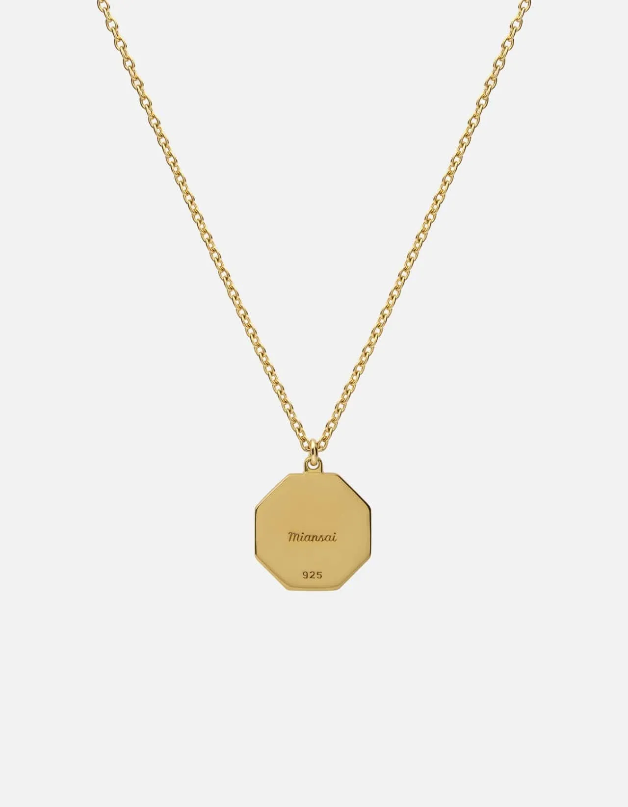Faceless King Necklace, Gold/Gray