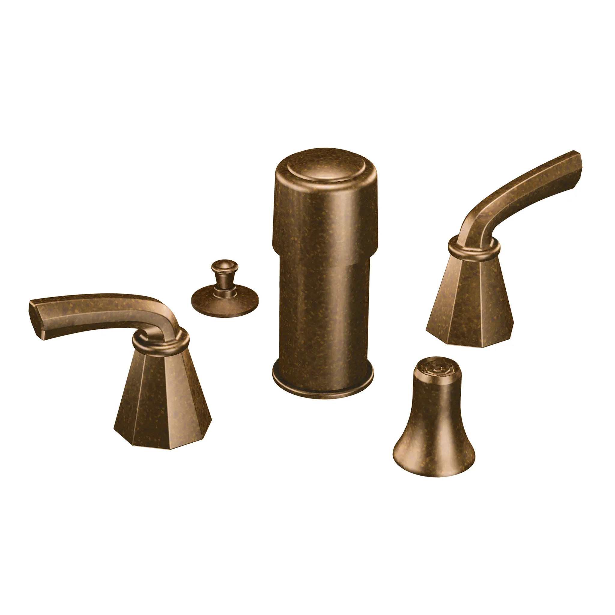 Felicity Chrome two-handle bidet faucet