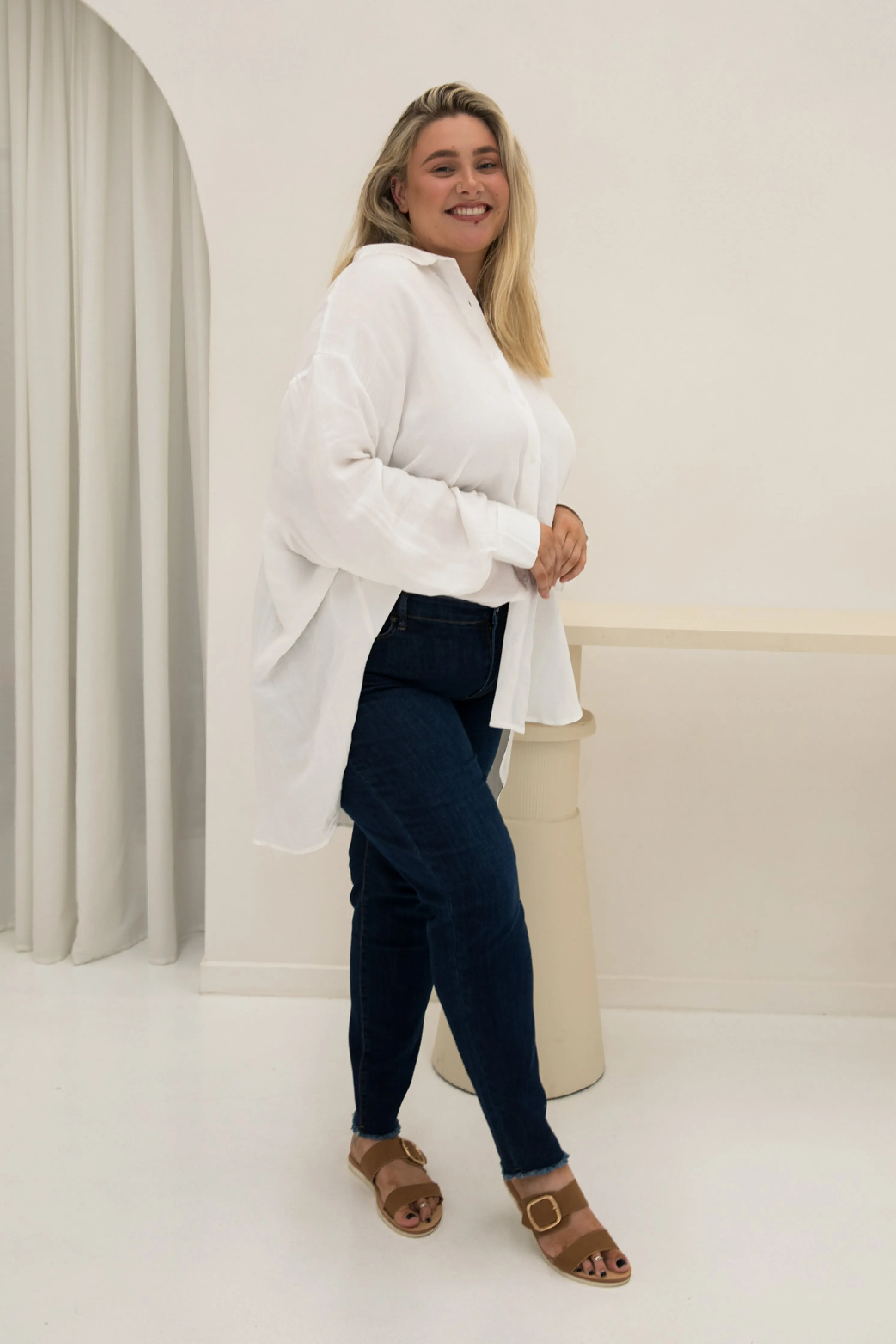FINAL SALE Amore Shirt in White