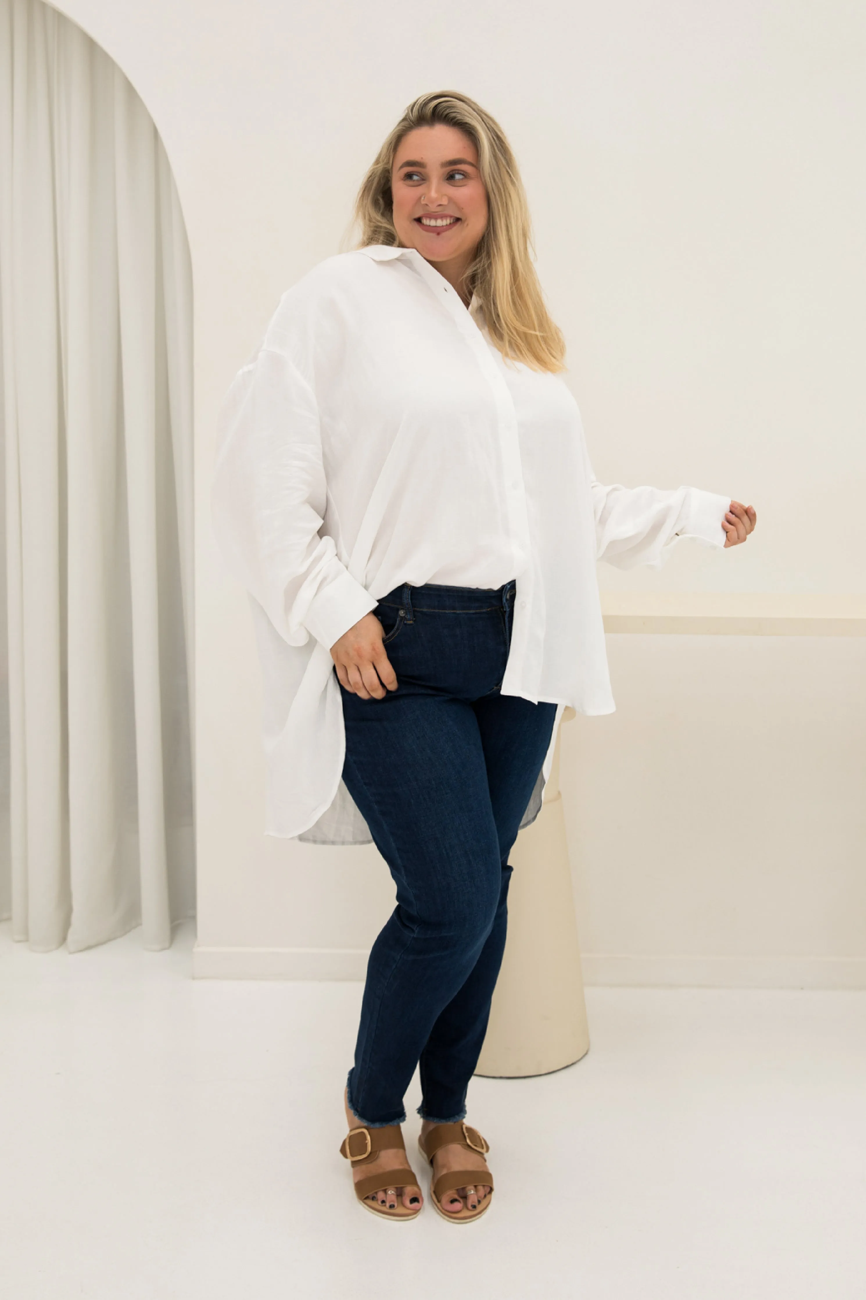 FINAL SALE Amore Shirt in White