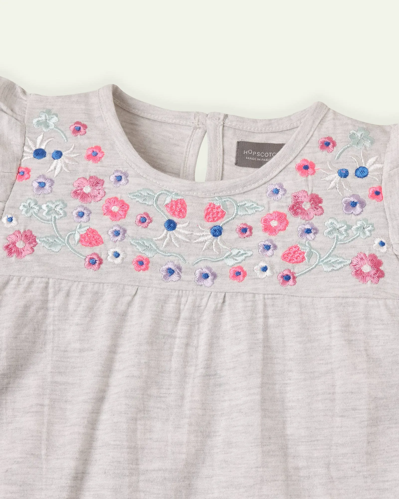 Flower Embroidered Top