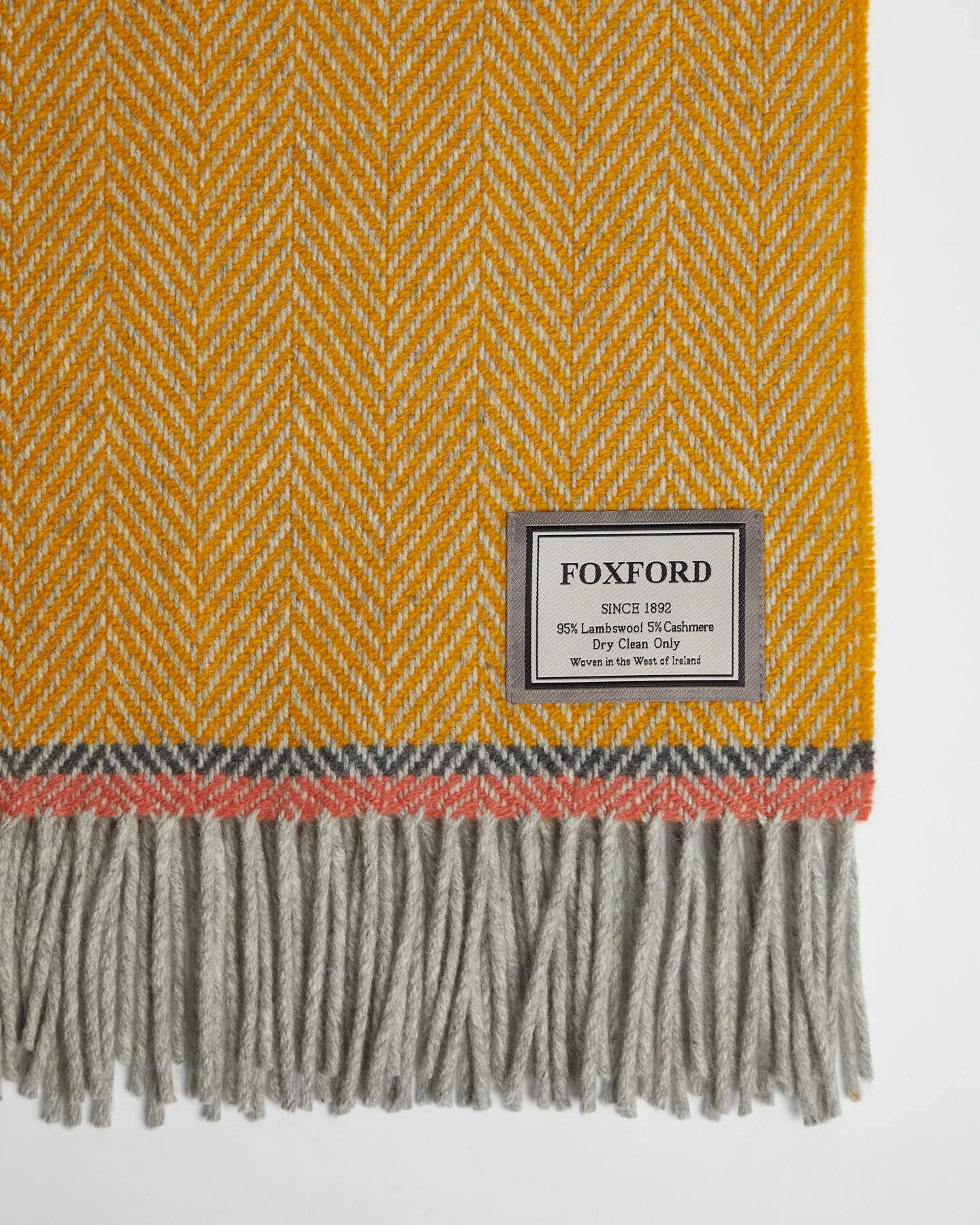 Foxford Moy Cashmere and Lambswool Throw