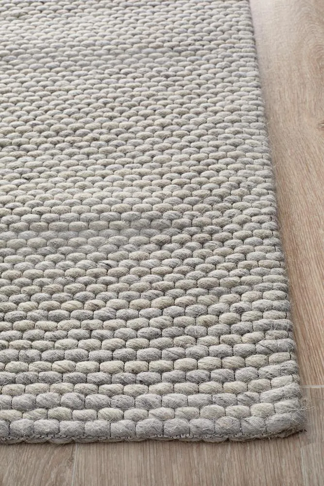 Gallery Felted Wool Grey Rug