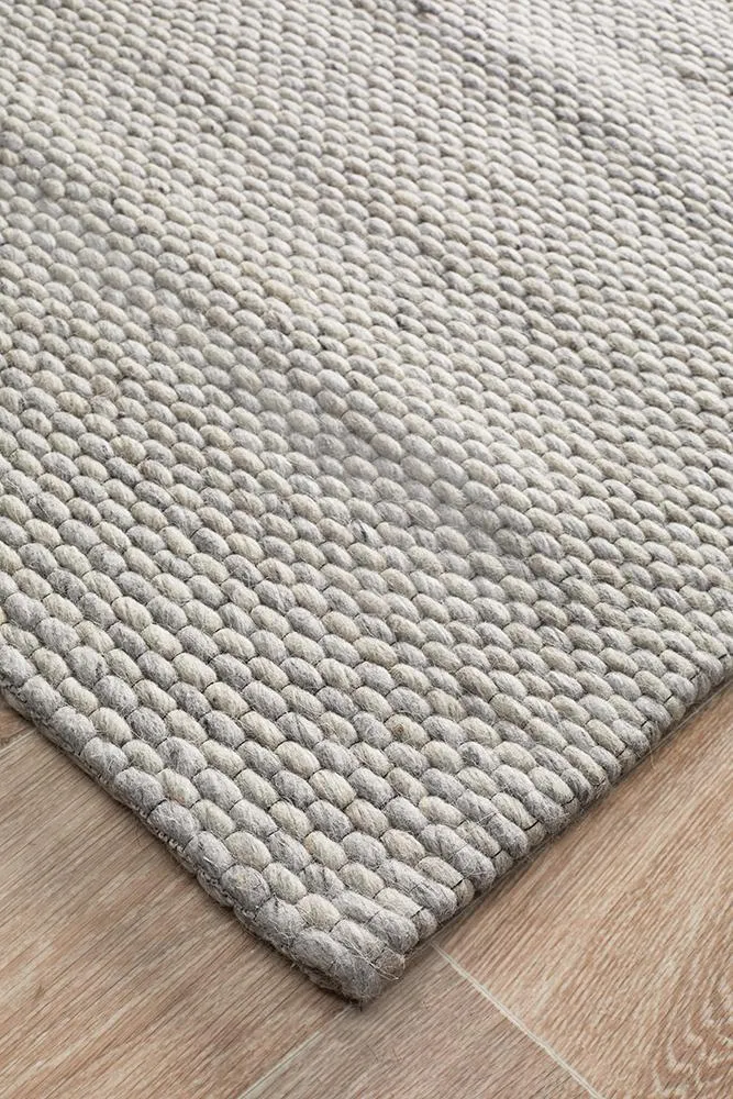 Gallery Felted Wool Grey Rug
