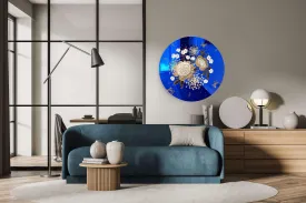 Gold Flowers Printed Mirror Acrylic Circles