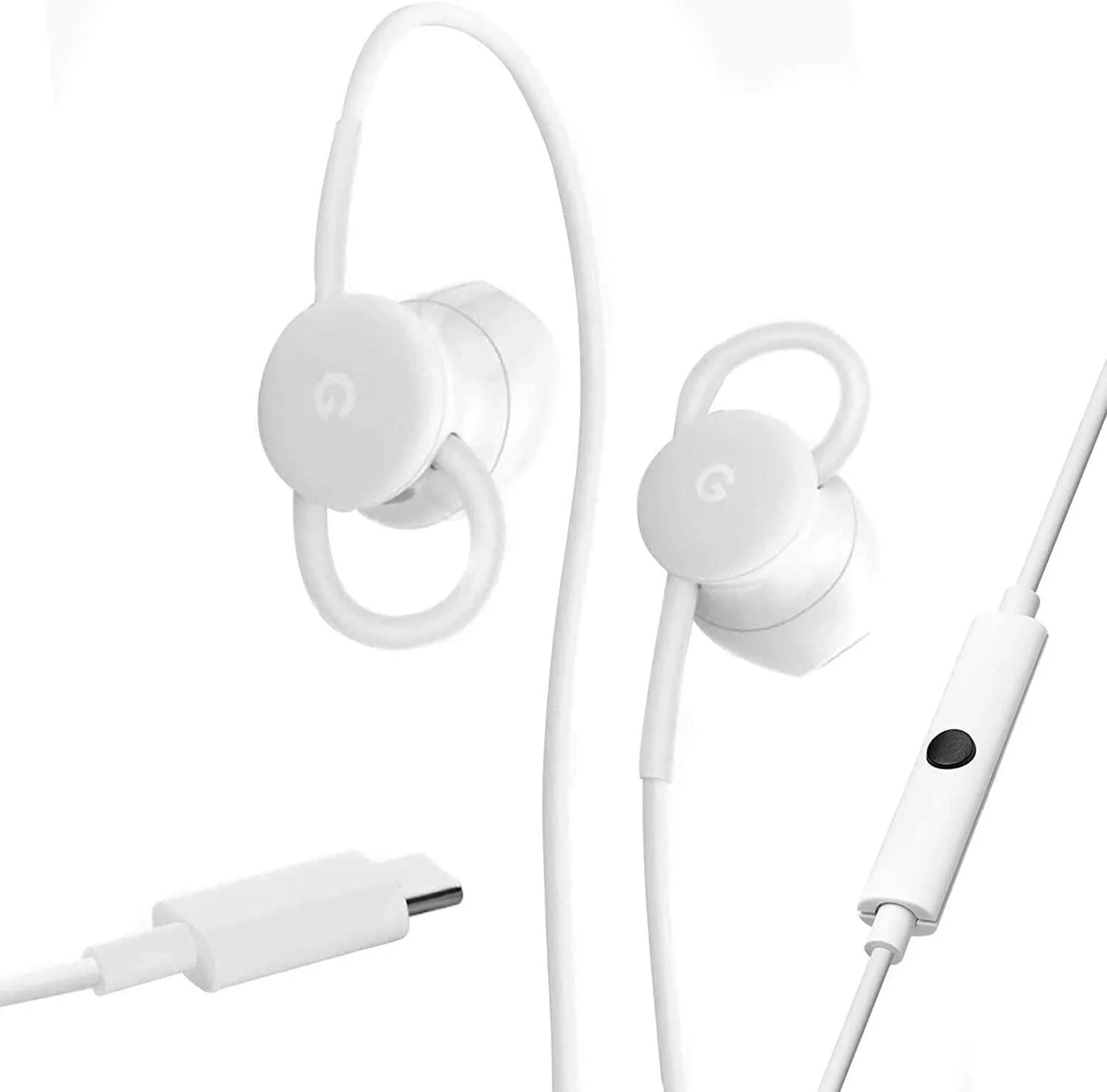 Google Pixel USB C Earbuds White - GA00485-UK