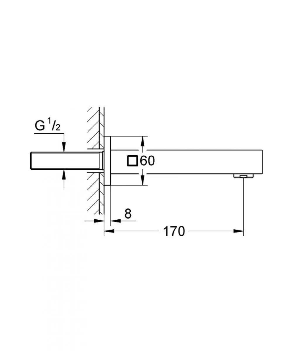Grohe Eurocube Bath Spout