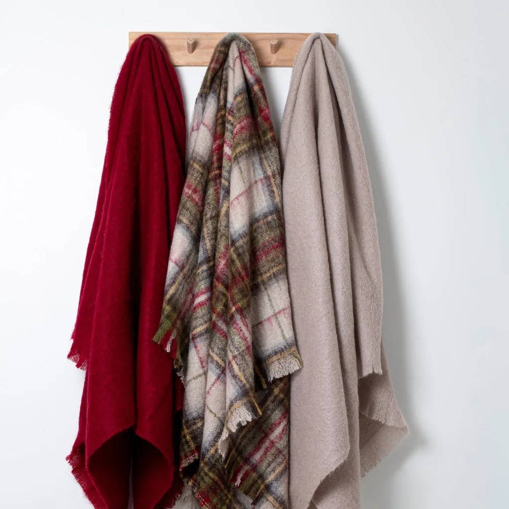 Hawea Heather Mohair Throw
