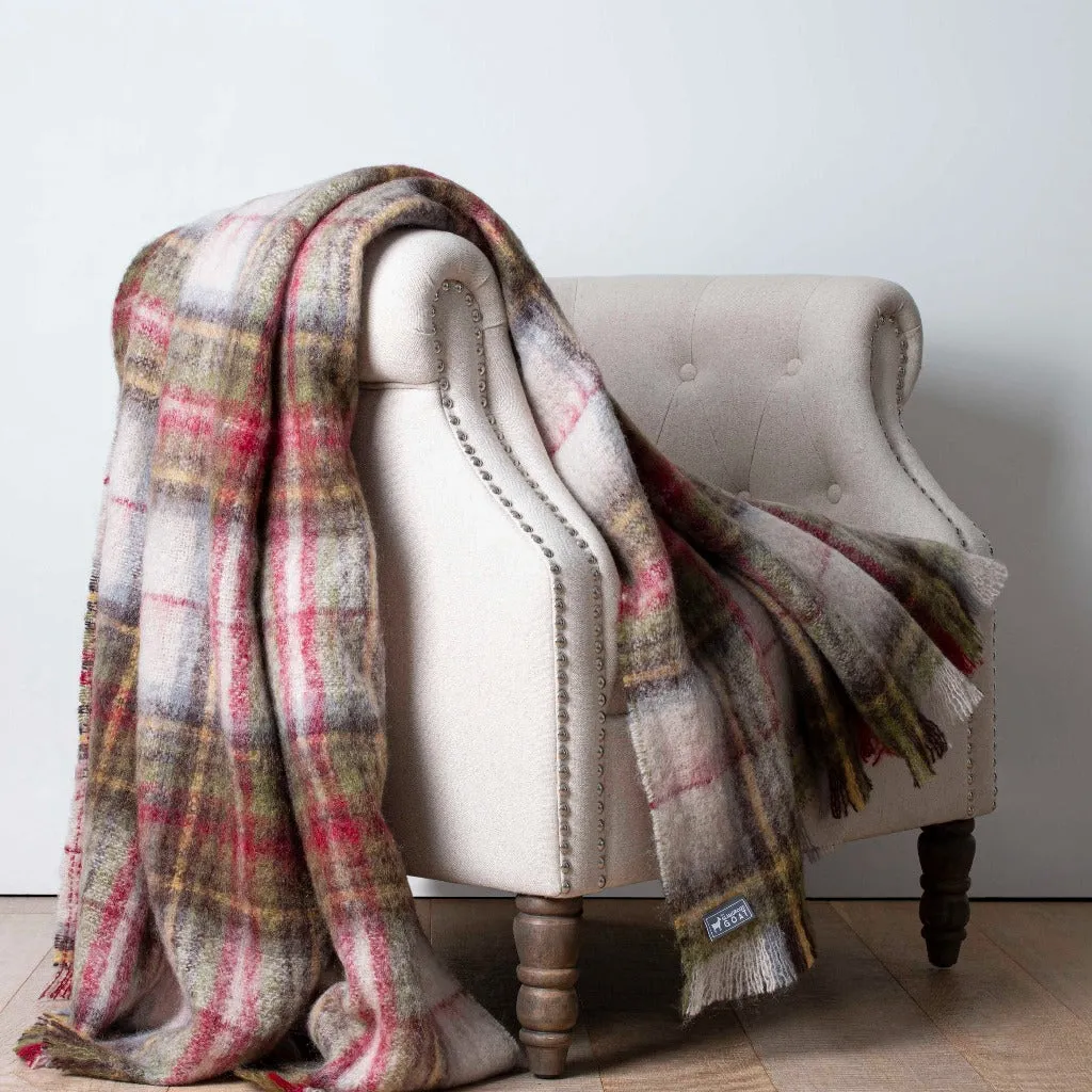 Hawea Heather Mohair Throw