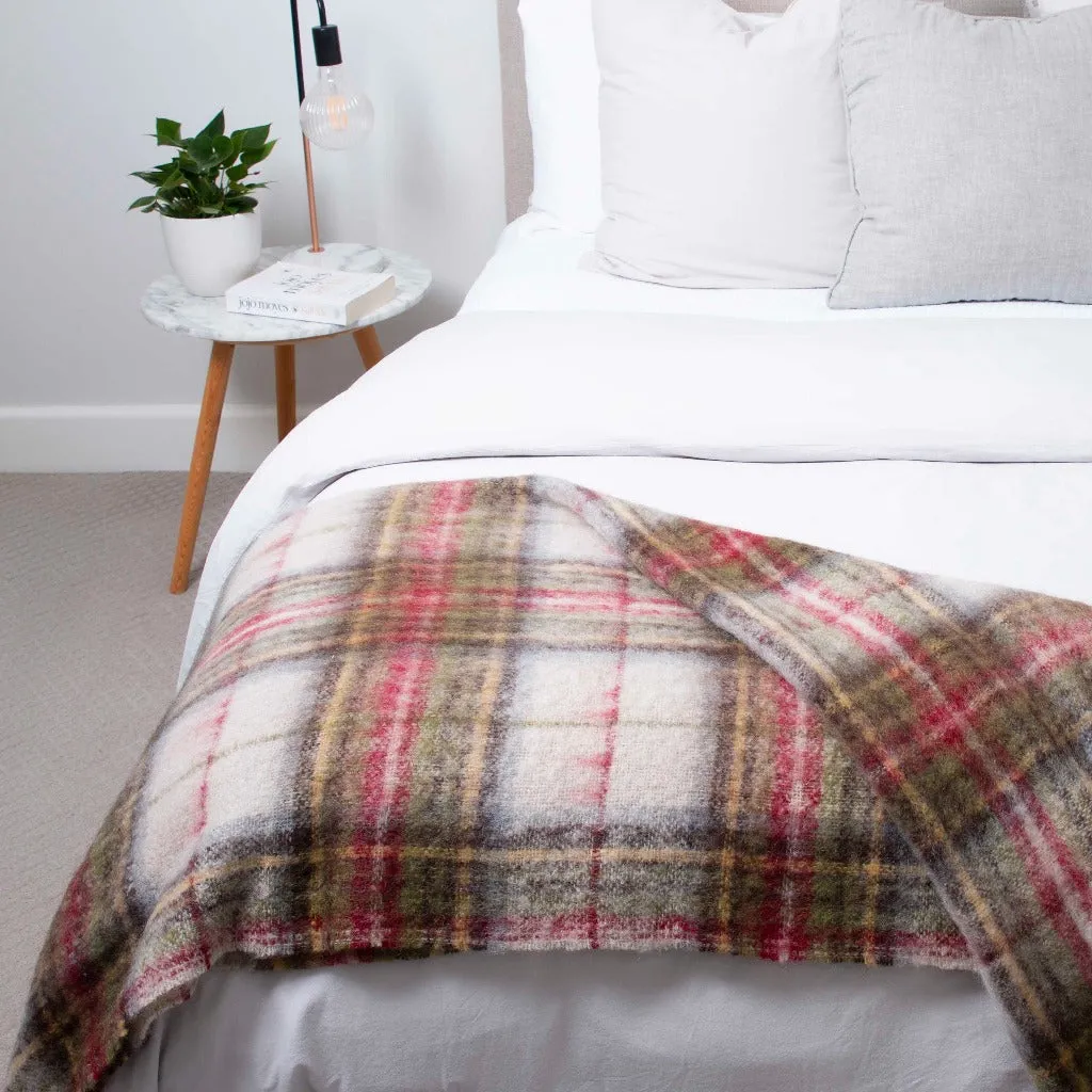 Hawea Heather Mohair Throw