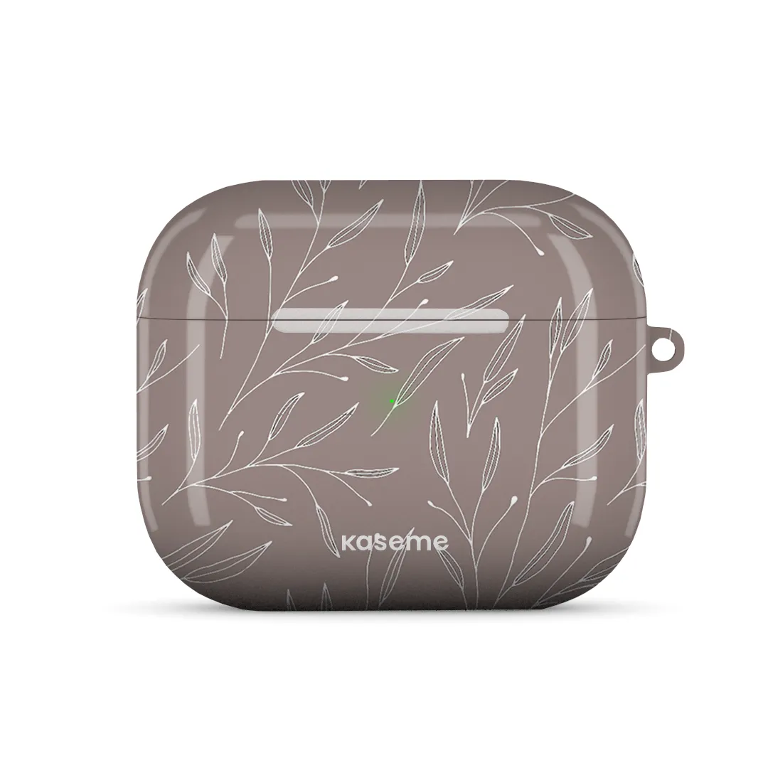Hibiscus Grey AirPods Case