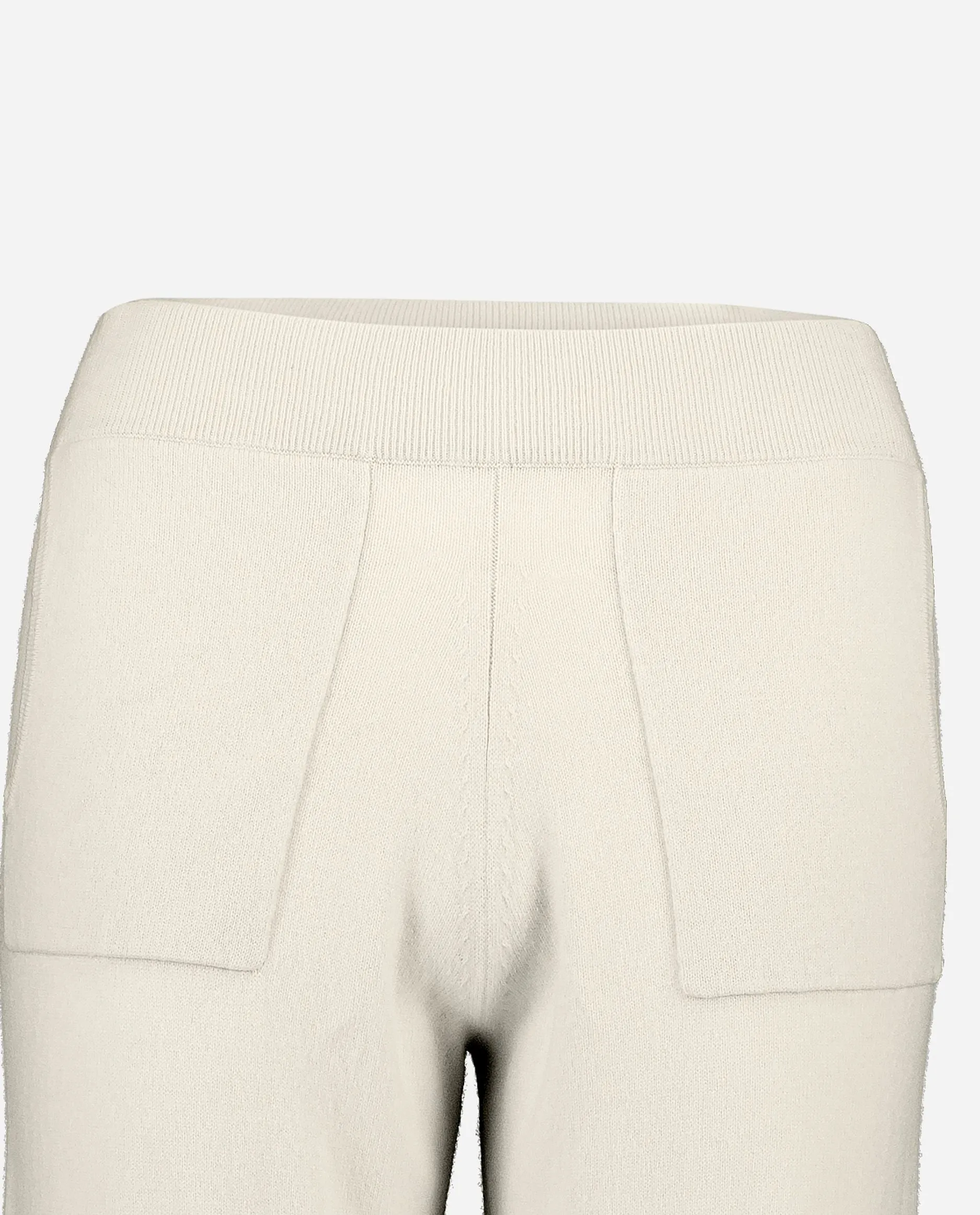 Hose aus Cashmere-Mischung in Creme