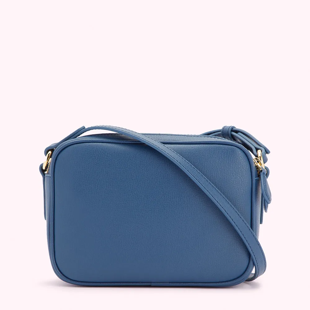 INDIGO LEATHER COLE CROSSBODY BAG