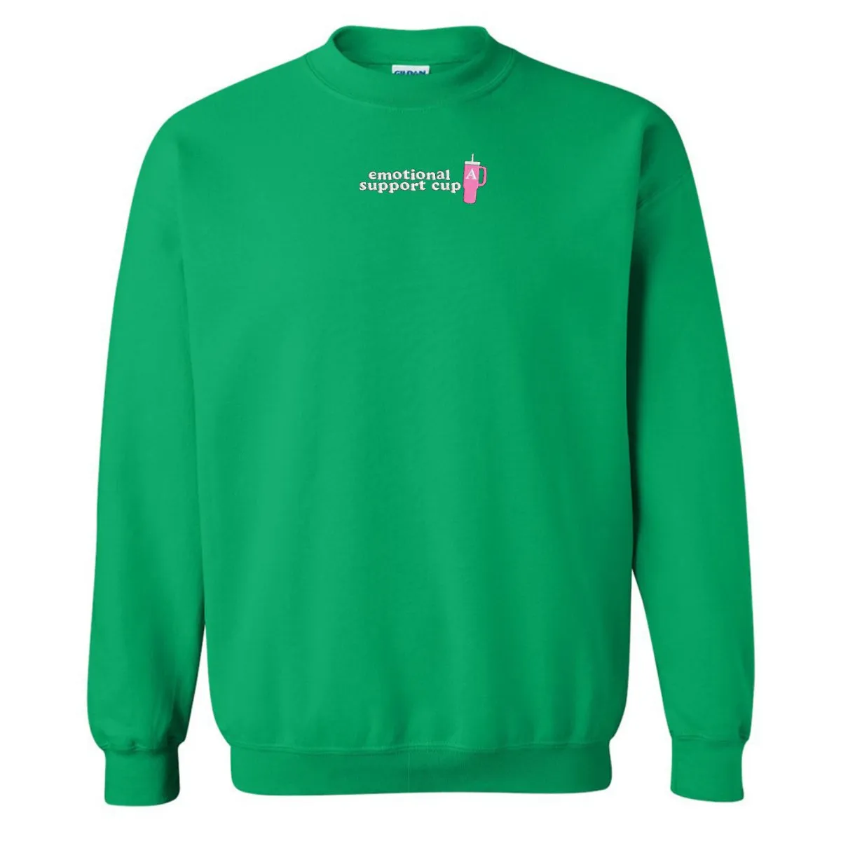 Initial 'Emotional Support Cup' Crewneck Sweatshirt