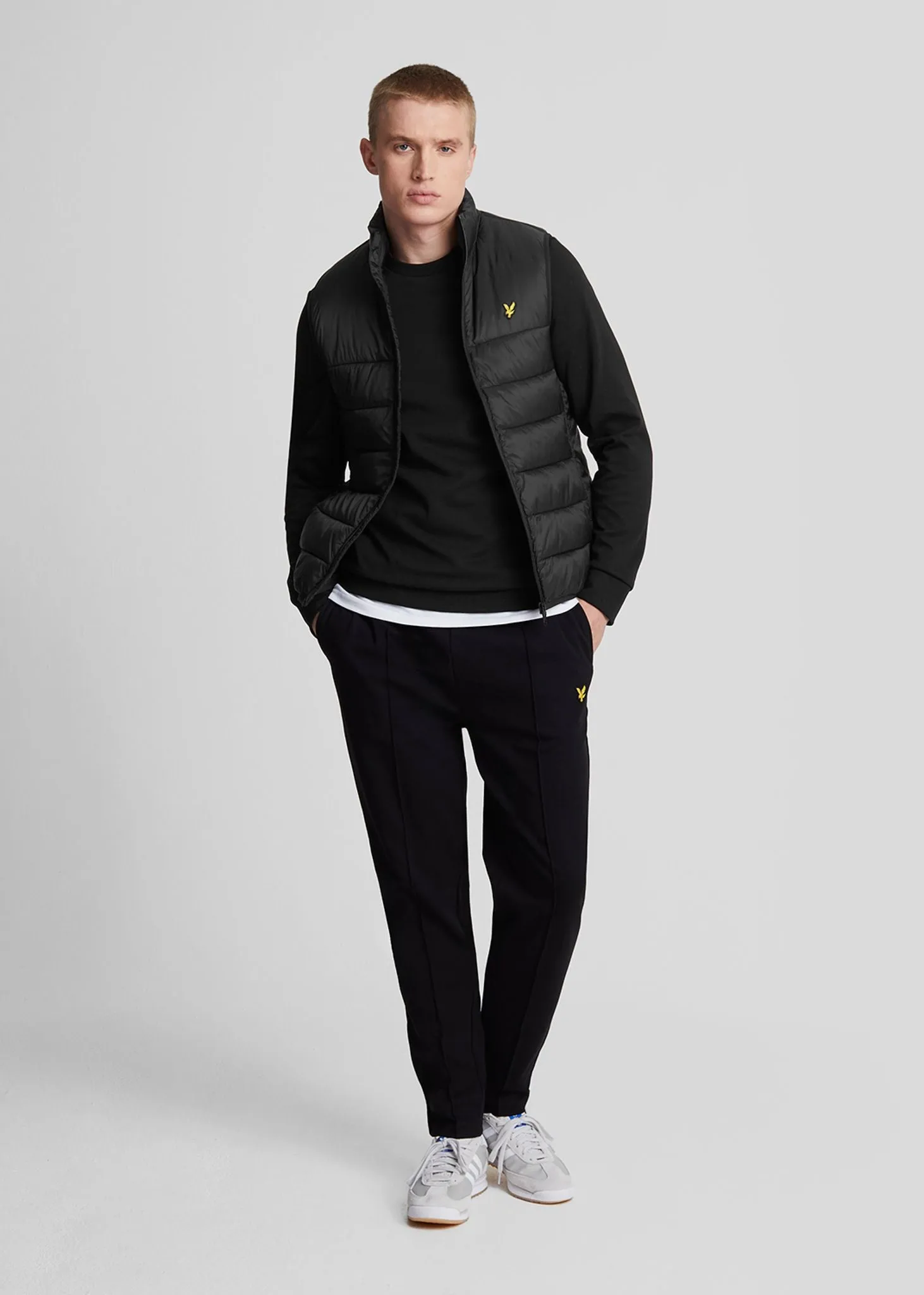 Interlock crew neck sweatshirt - jet black