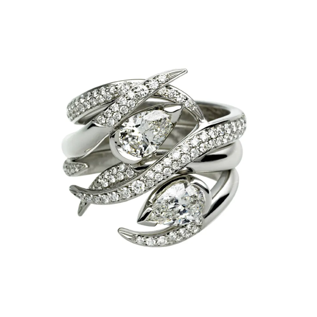 Interlocking Ariana50 Eternity Ring - 18ct White Gold & 0.60ct Diamond